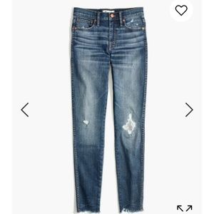 Madewell high rise skinny jeans in Allegra wash